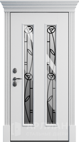 Фото «Входная дверь уличная со стеклом премиум класса №2»